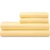 imageMartha Stewart 100 Cotton Queen Sheets Set  4 Piece Soft Smooth Durable Easy Care 16quot Deep Pocket Sheets Bedding Sheets Sateen Sheets 1 Flat 1 Fitted 2 Pillowcases Dorm Essential YellowYellow