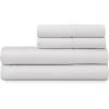 imageMartha Stewart 100 Cotton Queen Sheets Set  4 Piece Soft Smooth Durable Easy Care 16quot Deep Pocket Sheets Bedding Sheets Sateen Sheets 1 Flat 1 Fitted 2 Pillowcases Dorm Essential YellowLight Gray