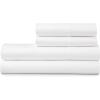 imageMartha Stewart 100 Cotton Queen Sheets Set  4 Piece Soft Smooth Durable Easy Care 16quot Deep Pocket Sheets Bedding Sheets Sateen Sheets 1 Flat 1 Fitted 2 Pillowcases Dorm Essential YellowWhite