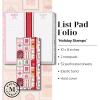 imageMartha Stewart List Pad Folio Holiday Hardcover Notepad with Elastic Closure 2 Lined List Pads with 52 Perforated Sheets Each Portable Organizer for Gift ampamp Shopping Lists Stamps