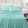 imageMartha Stewart Microfiber Sheets Set   Soft Smooth Durable Easy Care  Bedding Sheets Juniper Sea PinkAqua Turquoise