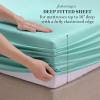 imageMartha Stewart Microfiber Sheets Set   Soft Smooth Durable Easy Care  Bedding Sheets Juniper Sea PinkAqua Turquoise