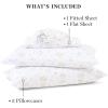 imageMartha Stewart Microfiber Sheets Set   Soft Smooth Durable Easy Care  Bedding Sheets Juniper Sea PinkGigi Floral Rose Quartz
