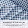 imageMartha Stewart Microfiber Sheets Set   Soft Smooth Durable Easy Care  Bedding Sheets Juniper Sea PinkTodd Checks Blue