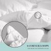 imageMartha Stewart White Goose King Size Feathers Down Fiber Comforter 100 Cotton Duvet Insert King Hotel Luxury Hypoallergenic Comforter 68oz All Season Medium Warmth 106 x 90 InchWhiteAll Seasons