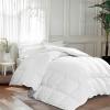 imageMartha Stewart White Goose King Size Feathers Down Fiber Comforter 100 Cotton Duvet Insert King Hotel Luxury Hypoallergenic Comforter 68oz All Season Medium Warmth 106 x 90 InchWhiteAll Seasons