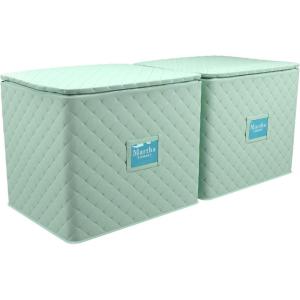 imageMartha Stewart Dinnerware Stemware Glassware Organizer Home Storage Container Case 3 Piece Dinnerware Set Organizer For Dessert Salad and Dinner Plates With Felt Dividers Skyland Faux BoisMint