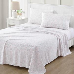 imageMartha Stewart Microfiber Sheets Set   Soft Smooth Durable Easy Care  Bedding Sheets Juniper Sea PinkJuniper Sea Pink