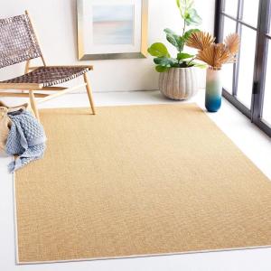 imageMartha Stewart x SAFAVIEH Area Rug Collection  9 x 13 Beige ampamp Ivory Sisal ampamp Jute Farmhouse Style Ideal for Living Room Bedroom Office Dining Space MSR9501CNaturalWhite