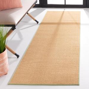 imageMartha Stewart x SAFAVIEH Area Rug Collection  9 x 13 Beige ampamp Ivory Sisal ampamp Jute Farmhouse Style Ideal for Living Room Bedroom Office Dining Space MSR9501CNaturalGreen
