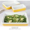 imageMARTHA STEWART 3 Piece Oven to Table Stoneware Bakeware Baking Dish ampamp Casserole Set  RedYellow