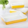 imageMARTHA STEWART 3 Piece Oven to Table Stoneware Bakeware Baking Dish ampamp Casserole Set  RedYellow