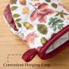 imageMARTHA STEWART Autumn Harvest Pumpkins Mini Oven Mitt 2Pack Set 100 Cotton with Decorative NonSlip Silicone Grip Heat Resistant OrangeGreenIvory 55quotX8quotRedGreenTan