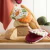 imageMARTHA STEWART Autumn Harvest Pumpkins Mini Oven Mitt 2Pack Set 100 Cotton with Decorative NonSlip Silicone Grip Heat Resistant OrangeGreenIvory 55quotX8quotRedGreenTan