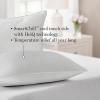 imageMARTHA STEWART Down Alternative Pillows King Size Set Of 2 Plush Cooling Pillow for Back Stomach or Side Sleepers Memory FoamLike Fiber Fill Dobby Stripe 20quot x 36quot WhiteWhite