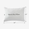 imageMARTHA STEWART Down Alternative Pillows King Size Set Of 2 Plush Cooling Pillow for Back Stomach or Side Sleepers Memory FoamLike Fiber Fill Dobby Stripe 20quot x 36quot WhiteWhite