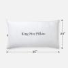 imageMARTHA STEWART Down Alternative Pillows King Size Set Of 2 Plush Cooling Pillow for Back Stomach or Side Sleepers Memory FoamLike Fiber Fill Dobby Stripe 20quot x 36quot WhiteWhite