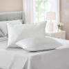 imageMARTHA STEWART Down Alternative Pillows King Size Set Of 2 Plush Cooling Pillow for Back Stomach or Side Sleepers Memory FoamLike Fiber Fill Dobby Stripe 20quot x 36quot WhiteWhite