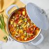 imageMARTHA STEWART Gatwick 7 QT Enamel Cast Iron Dutch Oven Pot with Lid Martha BlueLavender