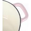 imageMARTHA STEWART Gatwick 7 QT Enamel Cast Iron Dutch Oven Pot with Lid Martha BluePink Heart Shaped