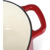imageMARTHA STEWART Gatwick 7 QT Enamel Cast Iron Dutch Oven Pot with Lid Martha BlueRed Heart Shaped