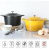 imageMARTHA STEWART Gatwick 7 QT Enamel Cast Iron Dutch Oven Pot with Lid Martha BlueYellow