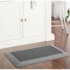 imageMARTHA STEWART Mira Modern Heathered Solid AntiFatigue AirInfused Kitchen Mat Black 196quotx39quot