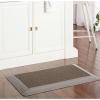 imageMARTHA STEWART Mira Modern Heathered Solid AntiFatigue AirInfused Kitchen Mat Brown 196quotx32quotBrown
