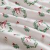 imageMartha Stewart  Flannel Sheets Full Size AntiPilling ampamp Wrinkle Resistant Cotton Touchably Soft for AllSeason Comfort  Bed Sheets with Matching Pillowcases ampamp Fitted Sheet Holiday Bows RedWreaths  Mistletoe Green