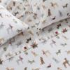 imageMartha Stewart  Flannel Sheets Full Size AntiPilling ampamp Wrinkle Resistant Cotton Touchably Soft for AllSeason Comfort  Bed Sheets with Matching Pillowcases ampamp Fitted Sheet Holiday Bows RedHoliday Pups Brown