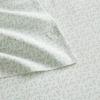 imageMartha Stewart  Full Size Sheets Set Crisp ampamp Tailored Cooling Sheets wa Naturally Smooth Cotton Percale Lightweight Feel  Bed Sheets with Matching Pillowcases ampamp Fitted Sheet Floral BlueLeaves Green