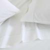imageMartha Stewart  Full Size Sheets Set Crisp ampamp Tailored Cooling Sheets wa Naturally Smooth Cotton Percale Lightweight Feel  Matching Pillowcases ampamp Fitted Sheet Skylands Solid BeigeLilly Pond Leaf Green