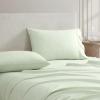 imageMartha Stewart  Full Size Sheets Set Crisp ampamp Tailored Cooling Sheets wa Naturally Smooth Cotton Percale Lightweight Feel  Matching Pillowcases ampamp Fitted Sheet Skylands Solid BeigeSkylands Solid Green