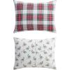 imageMartha Stewart  Queen Bedding Comforter Sets Wonderfully Plush ampamp Naturally Soft Cotton Flannel Bedding wMatching Pillowcases 3 Piece Bed Sets Yuletide Spruce PlaidHoliday Ribbons RedYuletide Spruce PlaidHoliday Ribbons Red