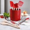 imageMartha Stewart 10 Piece Tools and Gadget Set WCeramic Crock  Martha BlueRed