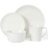 imageMartha Stewart 16 Piece Basket Weave New Bone China Embossed Porcelain Chip and Scratch Resistant Dinnerware SetWhite Basket Weave