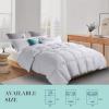 imageMartha Stewart 240 Thread Count White Goose Down and Feather Comforter  All Season Warmth Duvet Insert with Corner Tabs Made in USA  King SizeFullQueen
