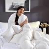 imageMartha Stewart 240 Thread Count White Goose Down and Feather Comforter  All Season Warmth Duvet Insert with Corner Tabs Made in USA  King SizeTwin