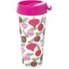 imageMartha Stewart Acrylic Thermal Mug 16 oz Insulated Holiday Mug with Festive Design Durable Lightweight Travel Coffee Cup for Hot Drinks Cocoa Tea Ornaments