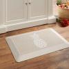 imageMartha Stewart Aloha Modern Pineapple AntiFatigue AirInfused Kitchen Mat Spice Red 196quotx39quotBeige