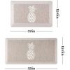 imageMartha Stewart Aloha Modern Pineapple AntiFatigue AirInfused Kitchen Mat Spice Red 196quotx39quotCoffee Brown