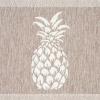 imageMartha Stewart Aloha Modern Pineapple AntiFatigue AirInfused Kitchen Mat Spice Red 196quotx39quotCoffee Brown