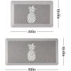 imageMartha Stewart Aloha Modern Pineapple AntiFatigue AirInfused Kitchen Mat Spice Red 196quotx39quotGrey