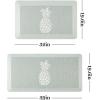 imageMartha Stewart Aloha Modern Pineapple AntiFatigue AirInfused Kitchen Mat Spice Red 196quotx39quotMint Green