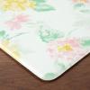 imageMartha Stewart Amber Floral Daisy Stripe Reverisble Water Resistant Kitchen Mat YellowCoral 20quotx30quotPinkYellowGreen