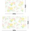 imageMartha Stewart Amber Floral Daisy Stripe Reverisble Water Resistant Kitchen Mat YellowCoral 20quotx30quotPinkYellowGreen