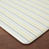 imageMartha Stewart Amber Floral Daisy Stripe Reverisble Water Resistant Kitchen Mat YellowCoral 20quotx30quotYellowCoralGrey