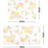 imageMartha Stewart Amber Floral Daisy Stripe Reverisble Water Resistant Kitchen Mat YellowCoral 20quotx30quotYellowCoralGrey