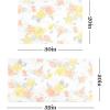 imageMartha Stewart Amber Floral Daisy Stripe Reverisble Water Resistant Kitchen Mat YellowCoral 20quotx30quotYellowCoralGrey