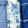 imageMartha Stewart Amber Floral Kitchen Towel Set 4Pack BlueGreen 16quotx28quotBlue